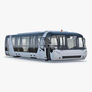 3D Airside Passenger Bus Rigged model