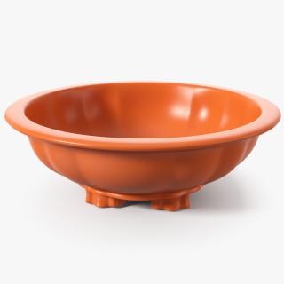 3D Wide Shallow Flower Pot model