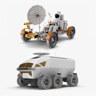 3D model Lunar Vehicles Collection