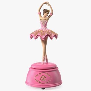 Ballerina Music Box Pink 3D model