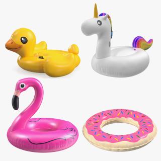 3D Swimming Pool Floats Collection 2 model