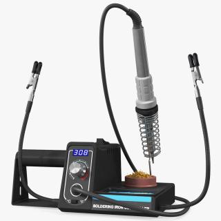 Digital Soldering Iron Station Set 3D model