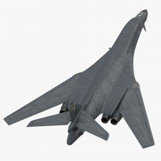 3D Strategic Bomber Rockwell B-1 Lancer Rigged model