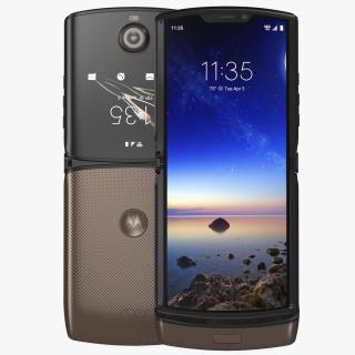 3D Bronze Motorola Razr Flip Phone 2020