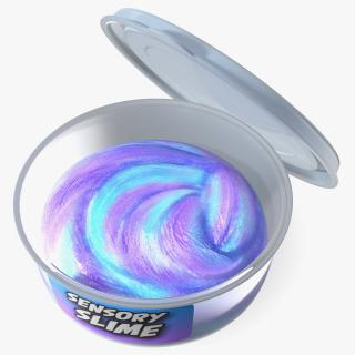 3D model Sensory Blue Purple Slimes Pot