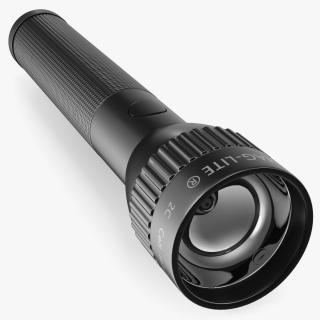 3D Tactical LED Flashlight model