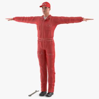 3D model Auto Mechanic T-Pose