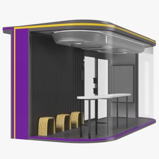 3D Smart Bus Stop Rigged