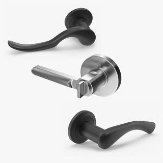 3D Door Handles Collection model