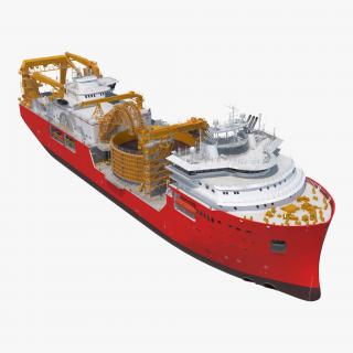 Cable Laying Vessel 3D model