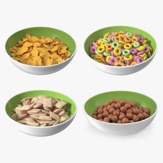 3D Bowl of Breakfast Cereals Collection 2 model