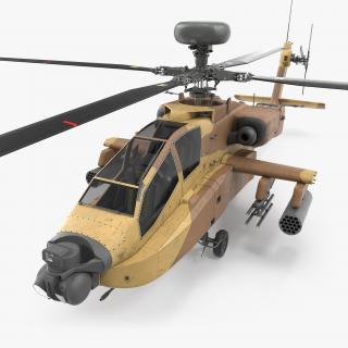 3D AH-64D Apache Longbow Israel model