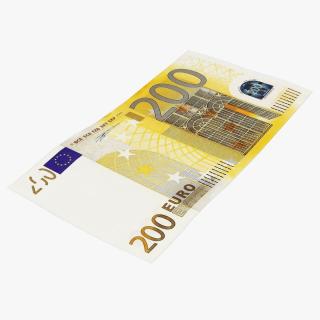 200 Euro Banknote 3D