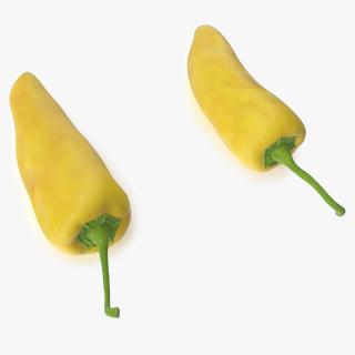 Yellow Chili Pepper(1) 3D