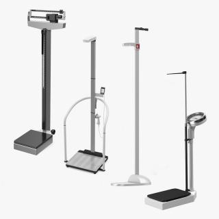 3D Height Measuring Rods with Physician Scales Collection 2