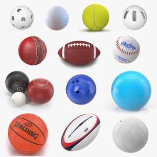 3D Sport Balls Big Collection