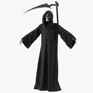 3D Death Character with Scythe Set