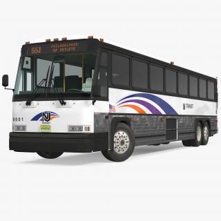 3D model Intercity Bus MCI D4500 Rigged