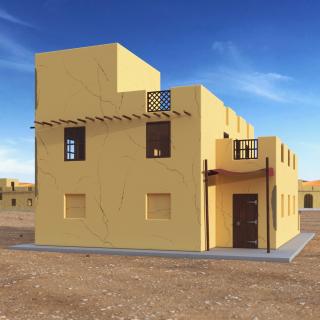 Cartoon Middle Eastern Style Building 3D