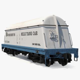 3D Milk Tank Car Bordens