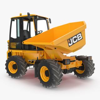 JCB 6T-1 Cabbed Site Dumper Rigged 3D model