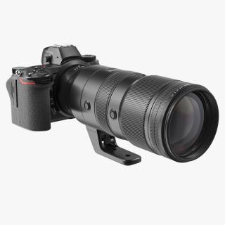 Mirrorless Digital Camera with 70 200mm Lens Generic 3D