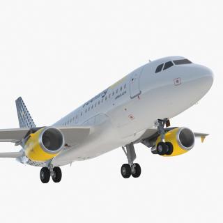 3D model Airbus A319 Vueling Airlines Rigged