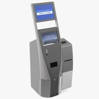 Self Check In Kiosk 3D model