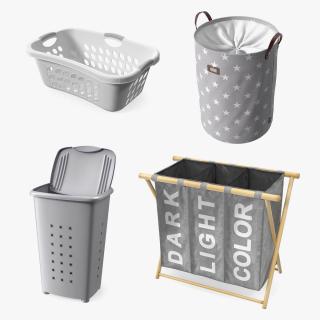 3D Laundry Baskets Collection 2 model