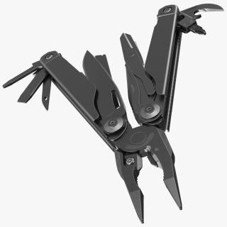 3D model Multitool Black Open