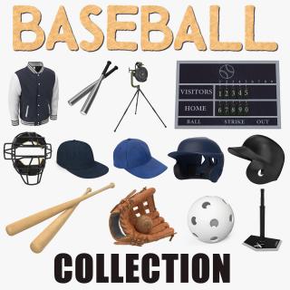 3D Baseball 3D Models Collection 7