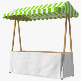 Wooden Market Stall 3D model