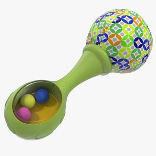 3D model Green Baby Rattle Generic