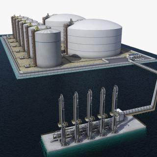 Liquefied Natural Gas Terminal 2 3D