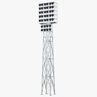 3D model Spotlights Lighting Tower