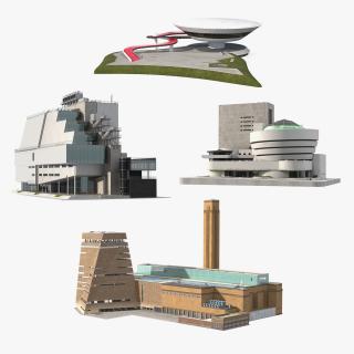 3D Modern Art Galleries Collection 2 model