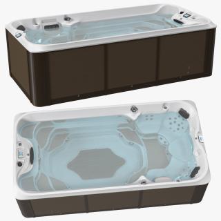 3D model Jacuzzi 16ft Power Active Spa with Water