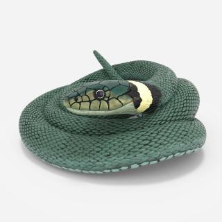 3D model Ringed Snake Green Coiled