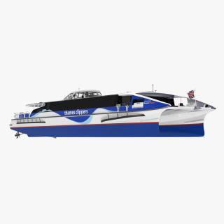 River Thames London Passenger Boat Aurora Clipper 3D model