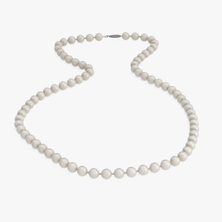 3D model White Pearl Necklace