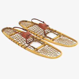 Canadian Wood Snowshoes Ready to Wear 3D