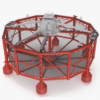 3D Offshore Ocean Fish Farming Facility