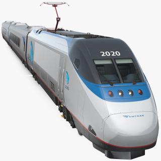 3D Amtrak Acela Express Train