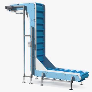 Vertical Conveyor Rigged 3D model