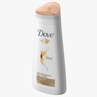 Dove Nourishing Oil Care Shampoo Bottle 3D model