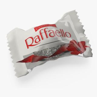 Ferrero Raffaello Candy in Wrapper 3D model