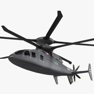 3D model SB-1 Defiant Helicopter Rigged