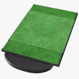 Golf Practice Hitting Mat Fur 3D model