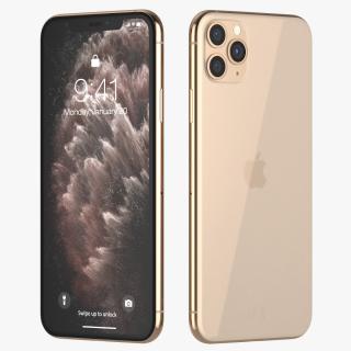 iPhone 11 Pro Max Gold 3D