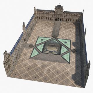 3D model Louvre